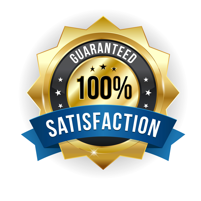 100% satisfaction guarantee